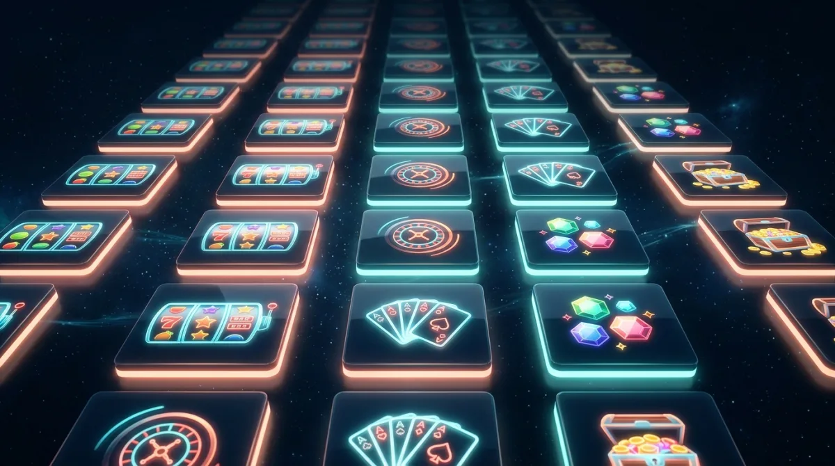 Nomini Casino games library — slots, live casino and jackpot categories